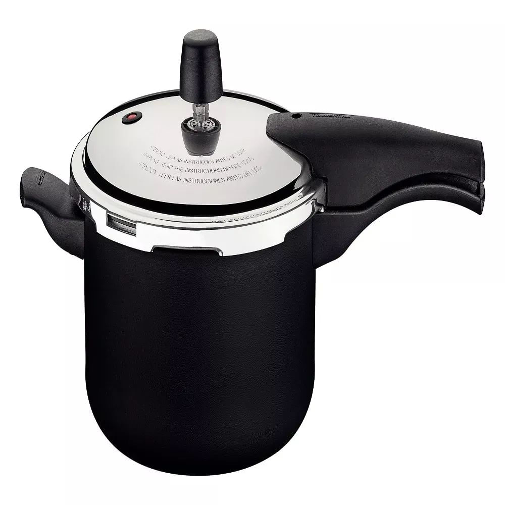 Panela de Pressão Antiaderente Tramontina Vancouver Effect 4,5L Preta