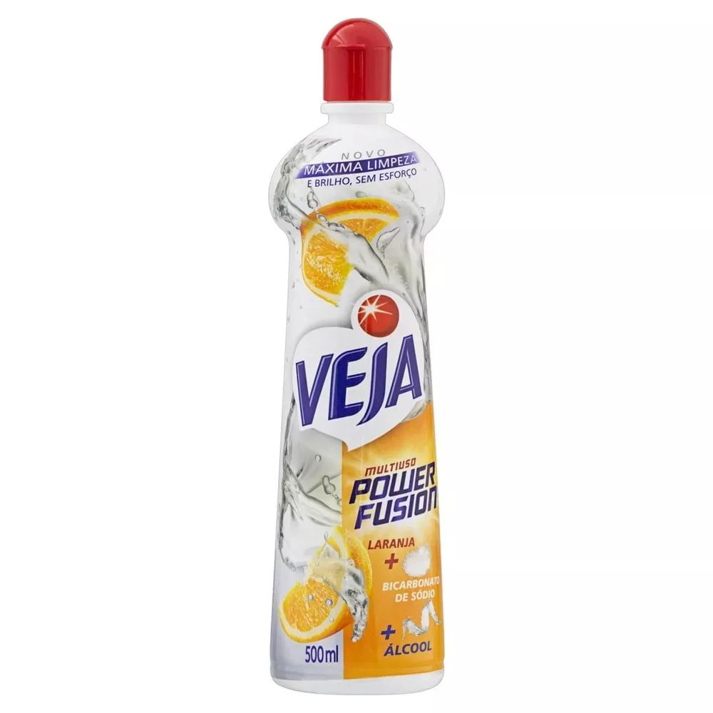 Limpador Multiuso Veja Power Fusion Líquido Laranja 500ml