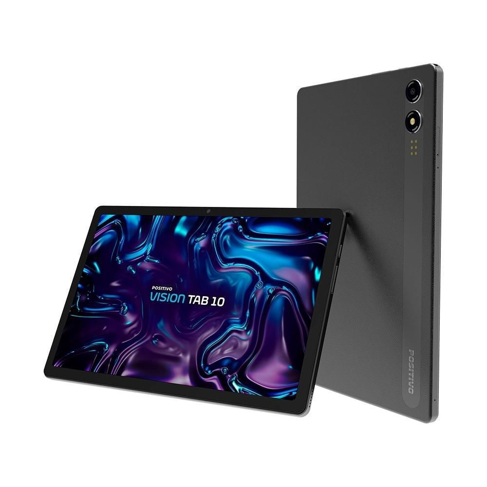 Positivo Vision Tab 10 128GB 4GB RAM 10.1" 4G Wi-Fi Preto Octa-Core Android 13