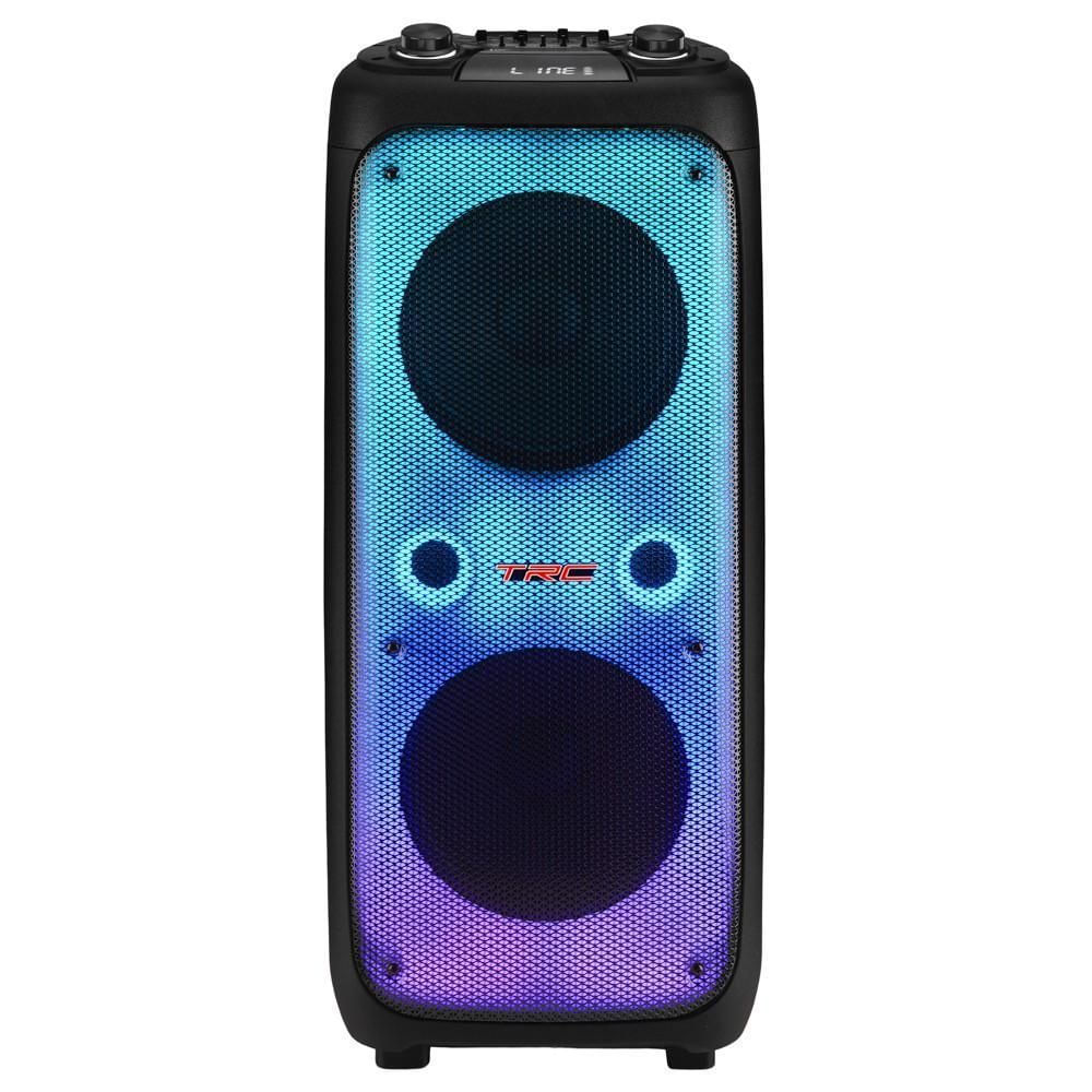 Caixa de Som Amplificada Bluetooth TRC CT1700 Full 1700W LED Bivolt Preto