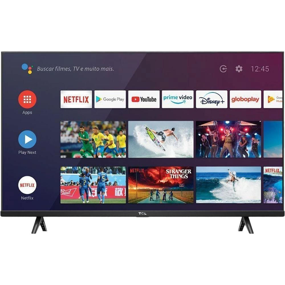 Smart TV HD TCL 32S615 LED Android TV Bluetooth HDR Preto