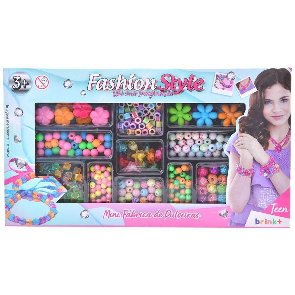 Fábrica de Pulseiras Infantil Fashion Style brink+ 3 a 4 Anos Multicolorido