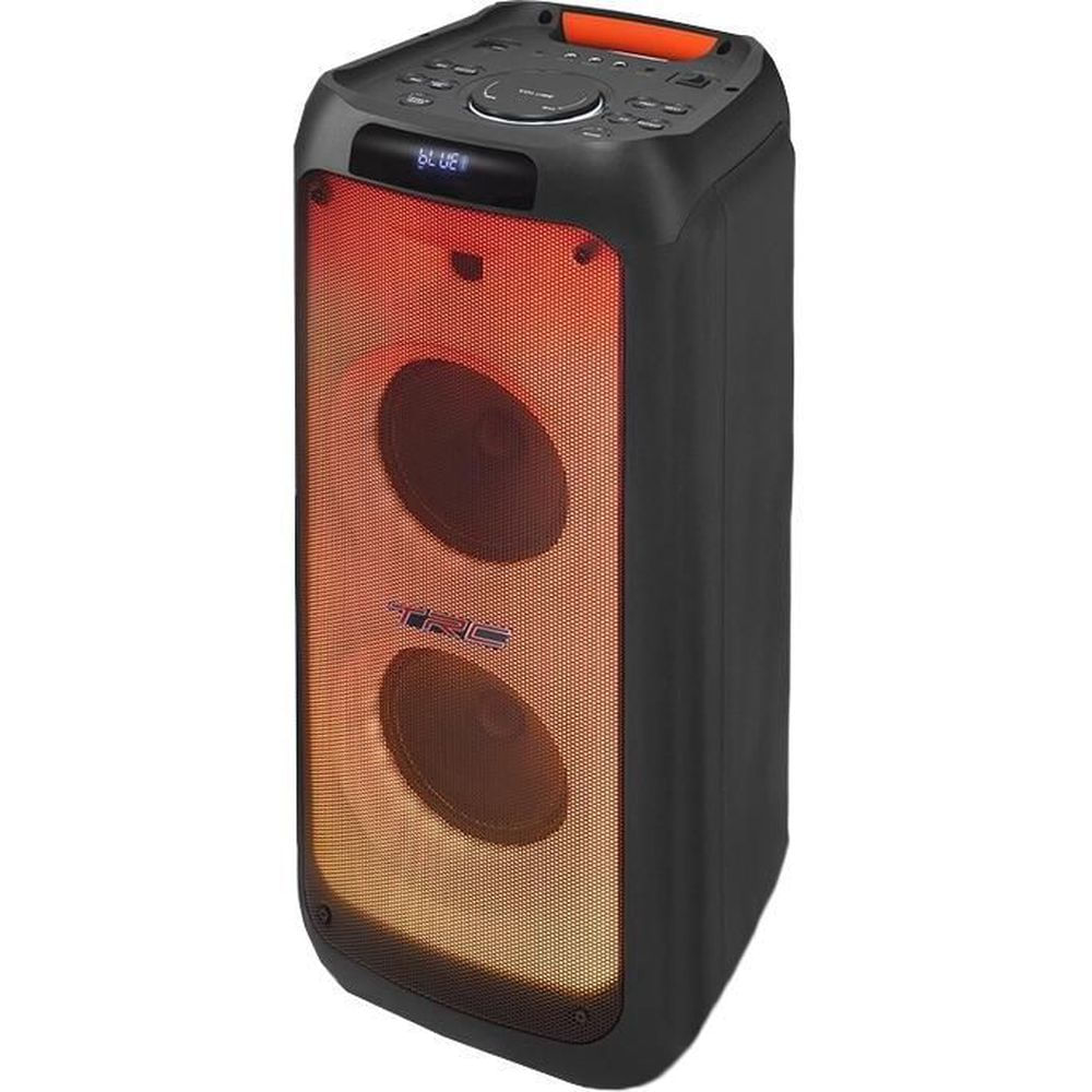 Caixa de Som Portátil Bluetooth TRC X1500 1500W LED Preto