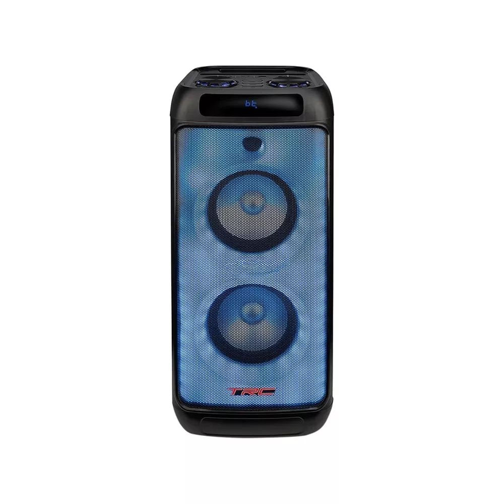 Caixa de Som Portátil Bluetooth TRC PRO900 900W Full LED Bivolt Preto