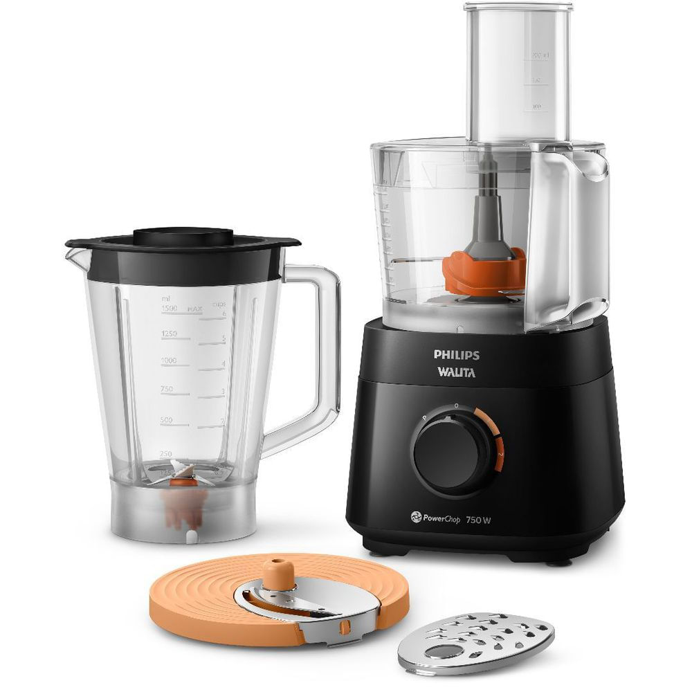 Multiprocessador Philips Walita PowerChop RI7301/91 750W Preto 1,5L 2 Velocidades