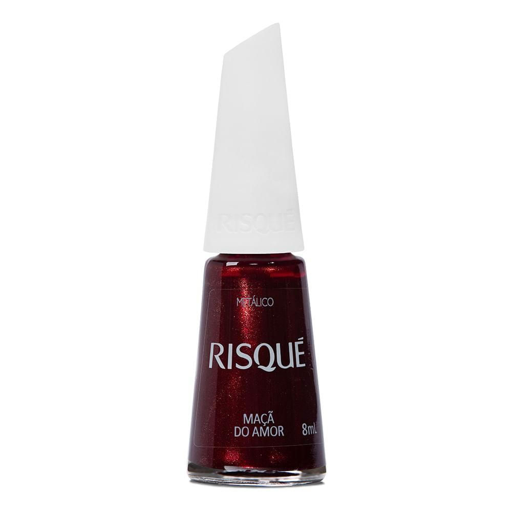 Esmalte Hipoalergênico Metálico Risqué Maçã do Amor 8ml