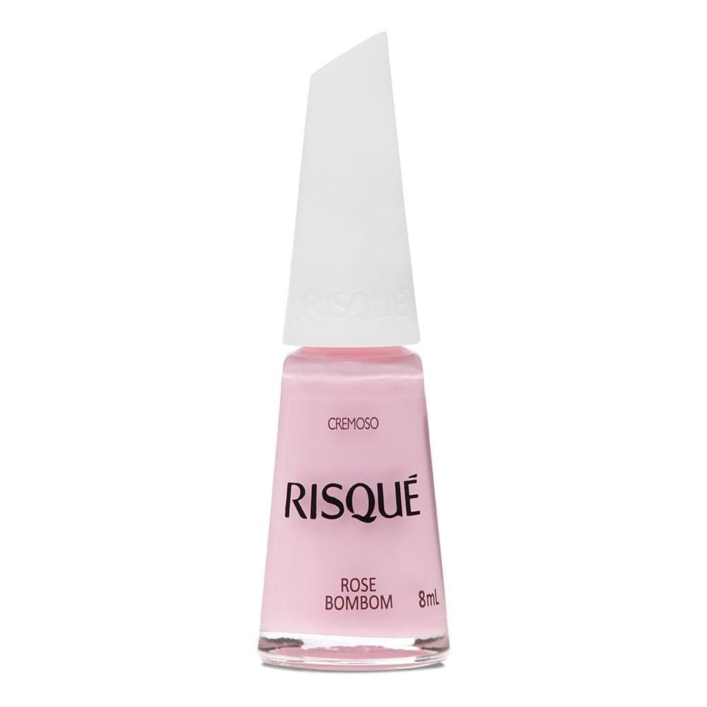 Esmalte Hipoalergênico Risqué Cremoso Rosé Bombom 8ml