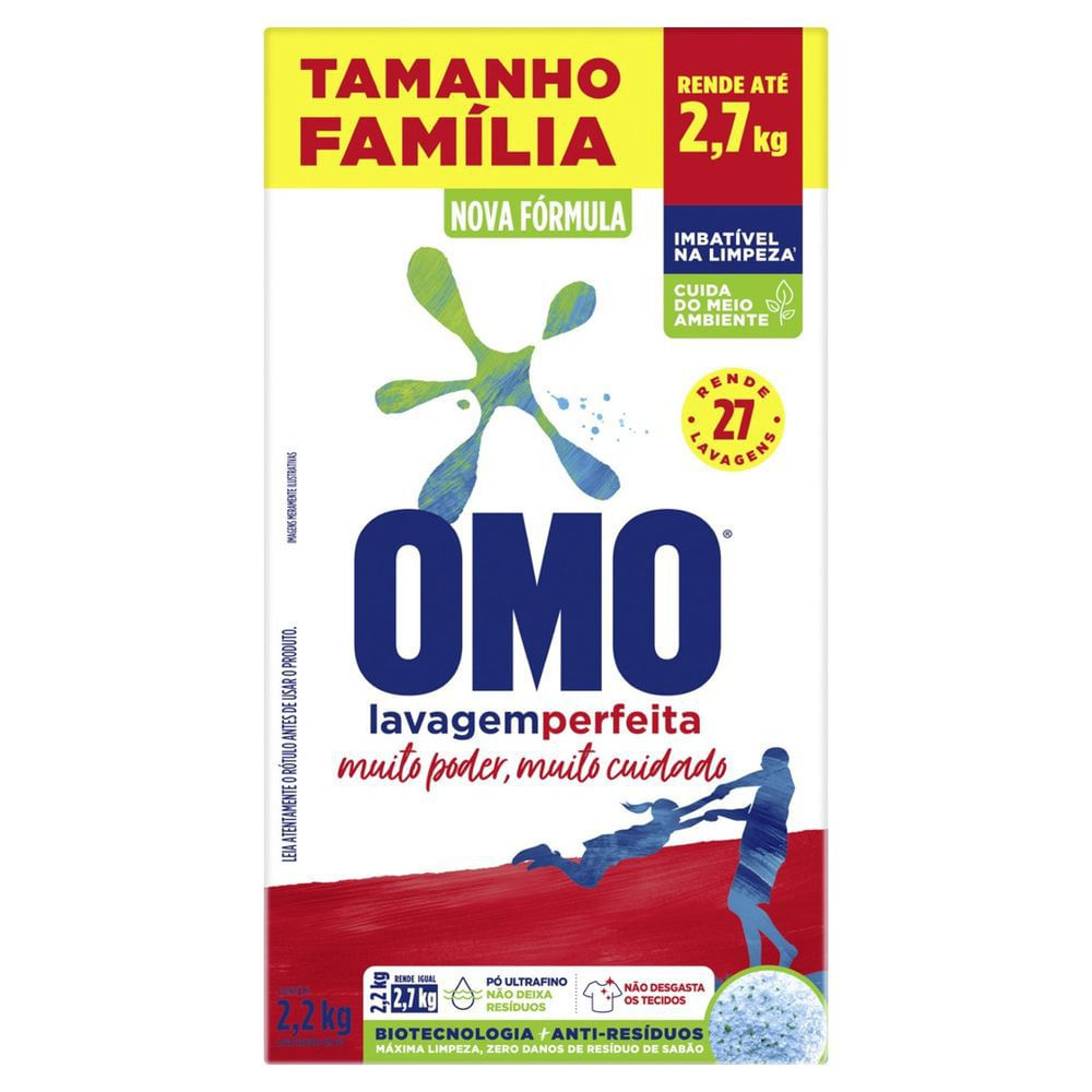 Sabão em Pó Omo Lavagem Perfeita 2,2kg