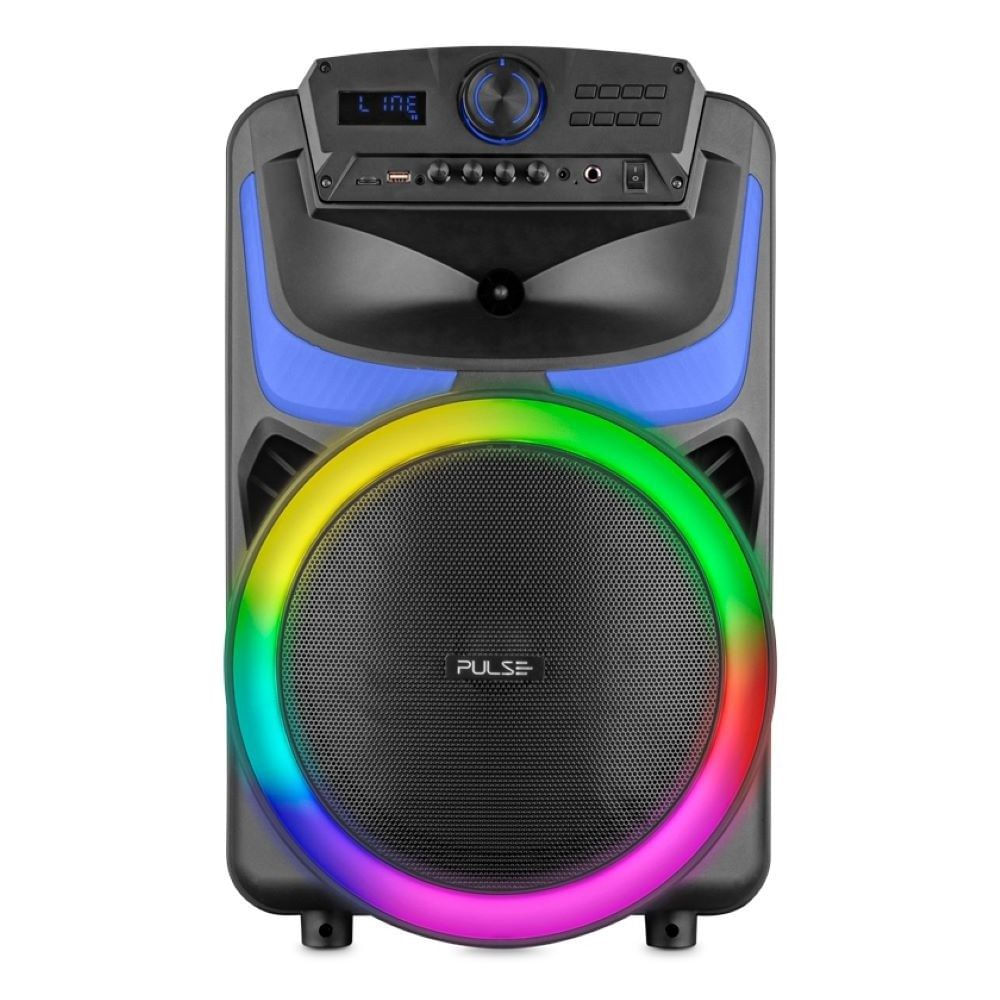 Caixa de Som Bluetooth Pulse Burst 550W SP403 12 Polegadas LED RGB