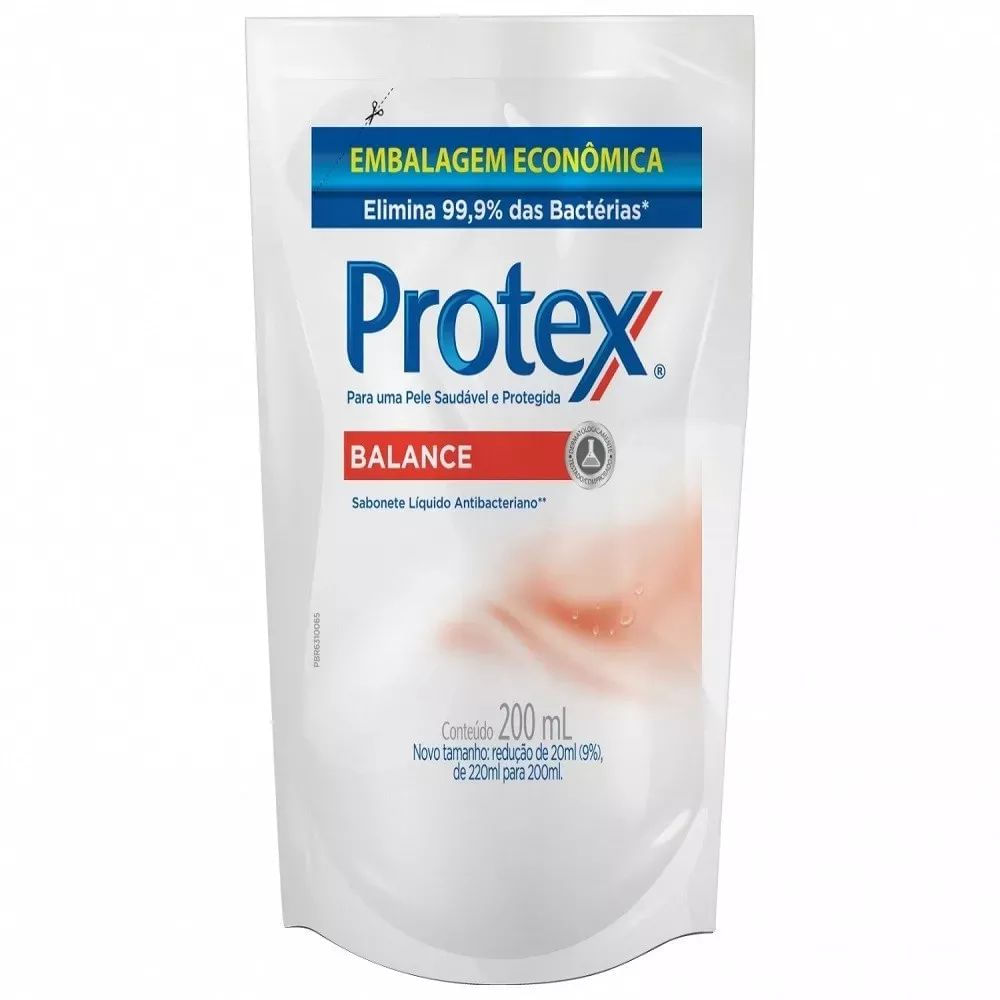 Refil Sabonete Líquido Antibacteriano Protex Balance 200ml