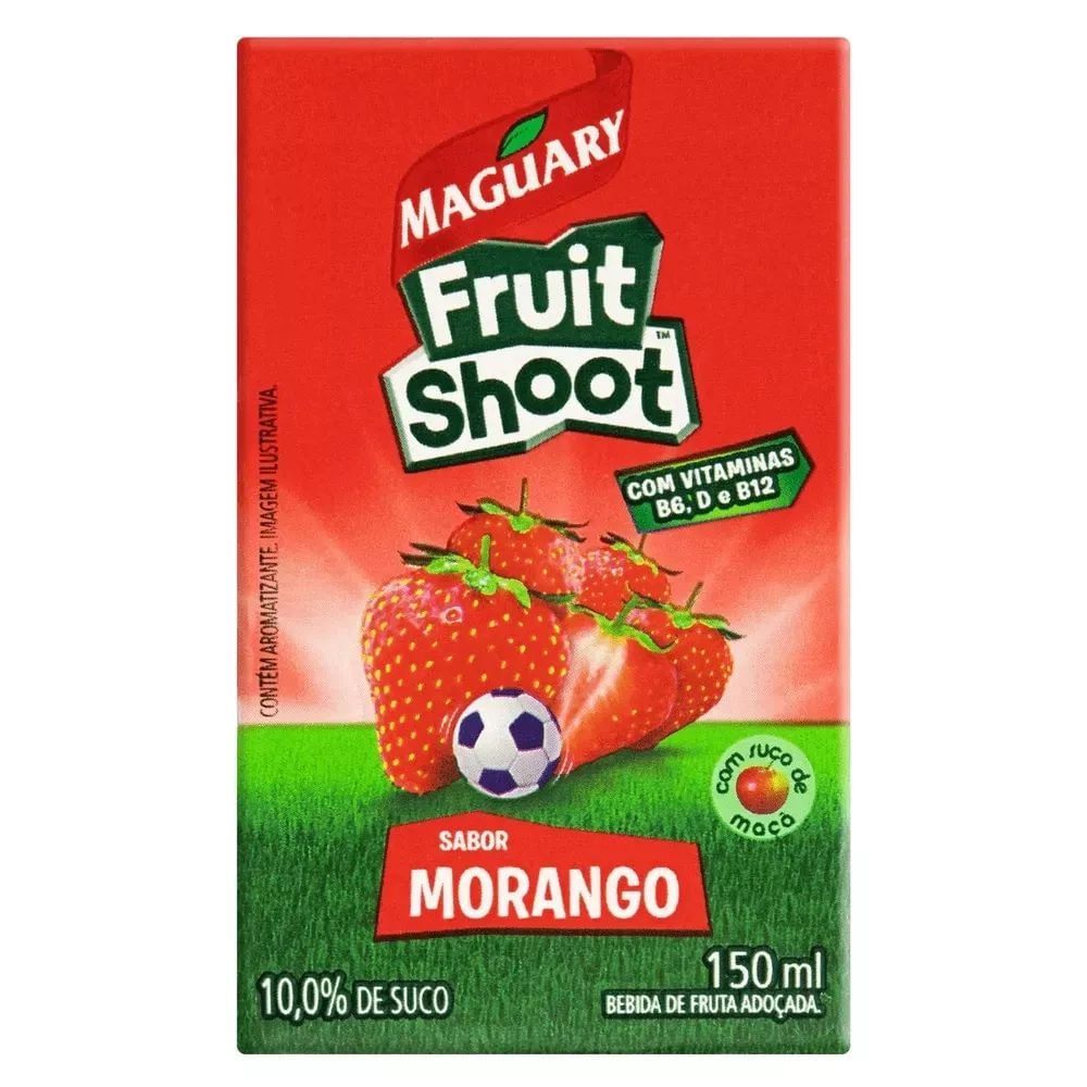 Suco de Morango Fruit Shoot Maguary 150ml com Vitaminas