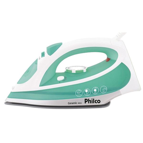 Ferro a Vapor e Seco Philco PFEC1 Ceramic 1200W Base Cerâmica