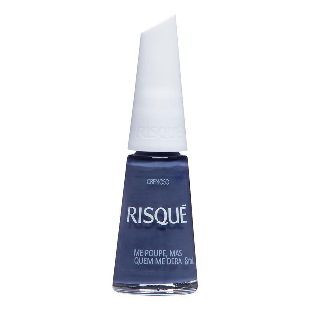 Esmalte Hipoalergênico Risqué Cremoso Azul Me Poupe Mas Quem Me Dera 8ml