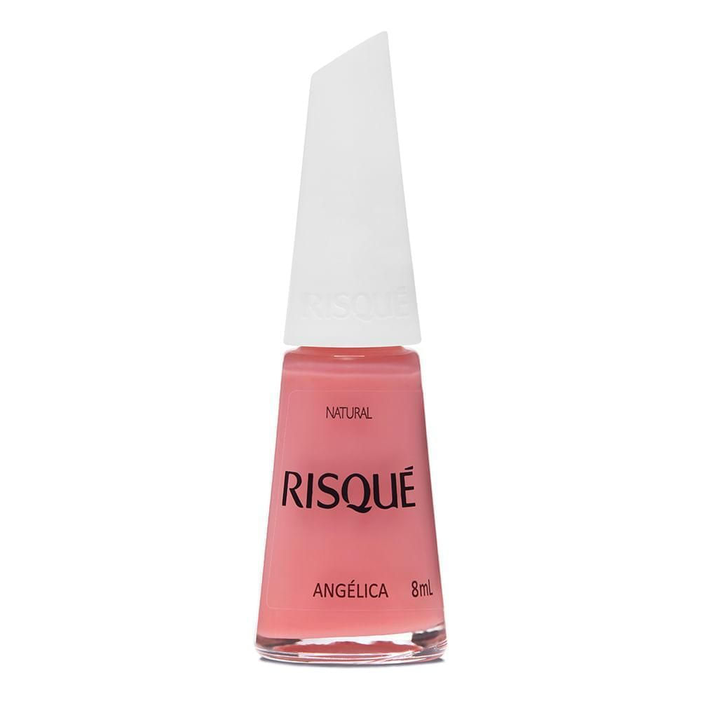 Esmalte Hipoalergênico Risqué Rosa Natural Angélica 8ml