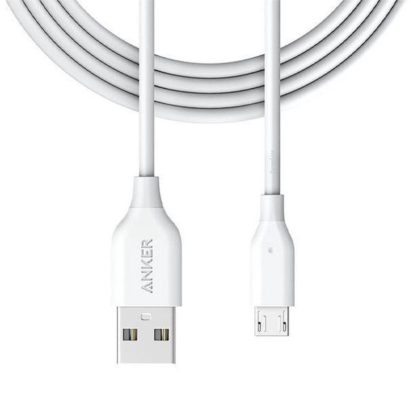 Cabo Anker Powerline Micro Usb Android 1,8 Metros Branca