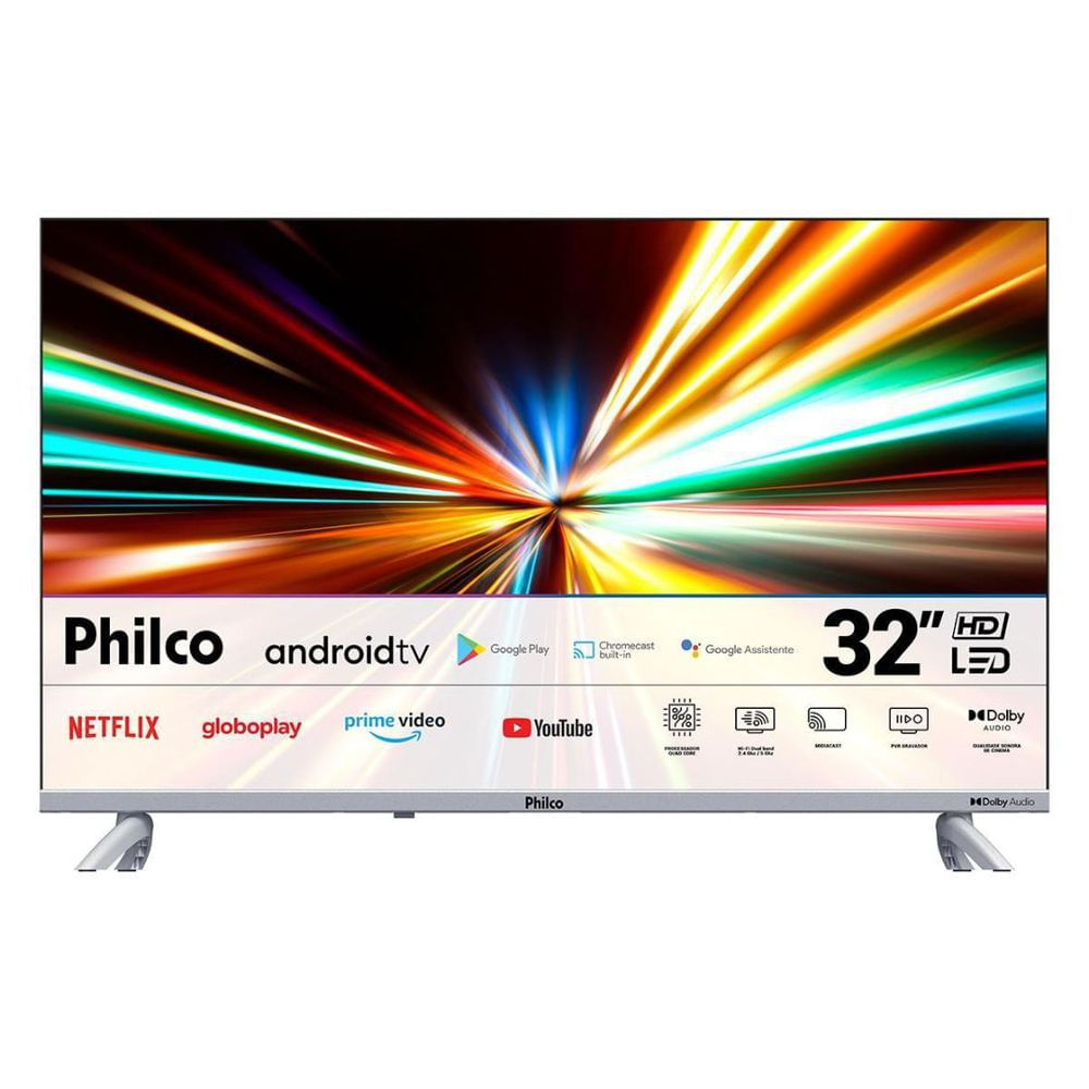 Smart TV Android Philco PTV32G23AGSSBLH LED 32" HDR Dolby Audio Preto