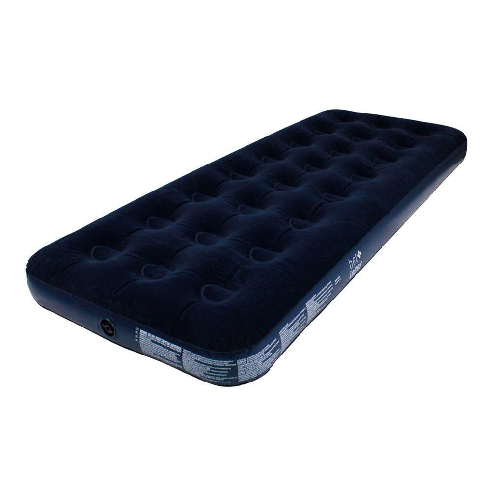 Colchão Inflável Solteiro Bel Sports 185x76x22cm Resistente 100kg PVC e Vinil