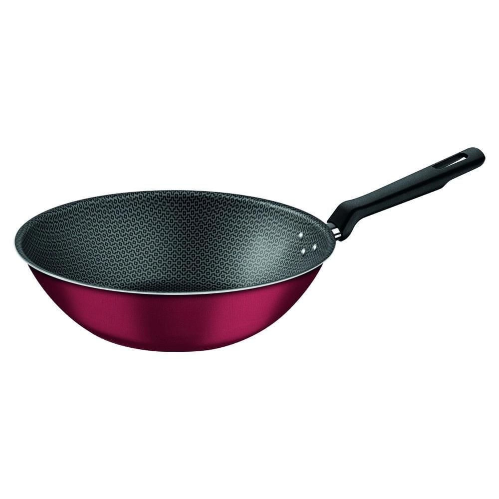 Wok Antiaderente Tramontina Loreto 28cm 3,6L Vermelha