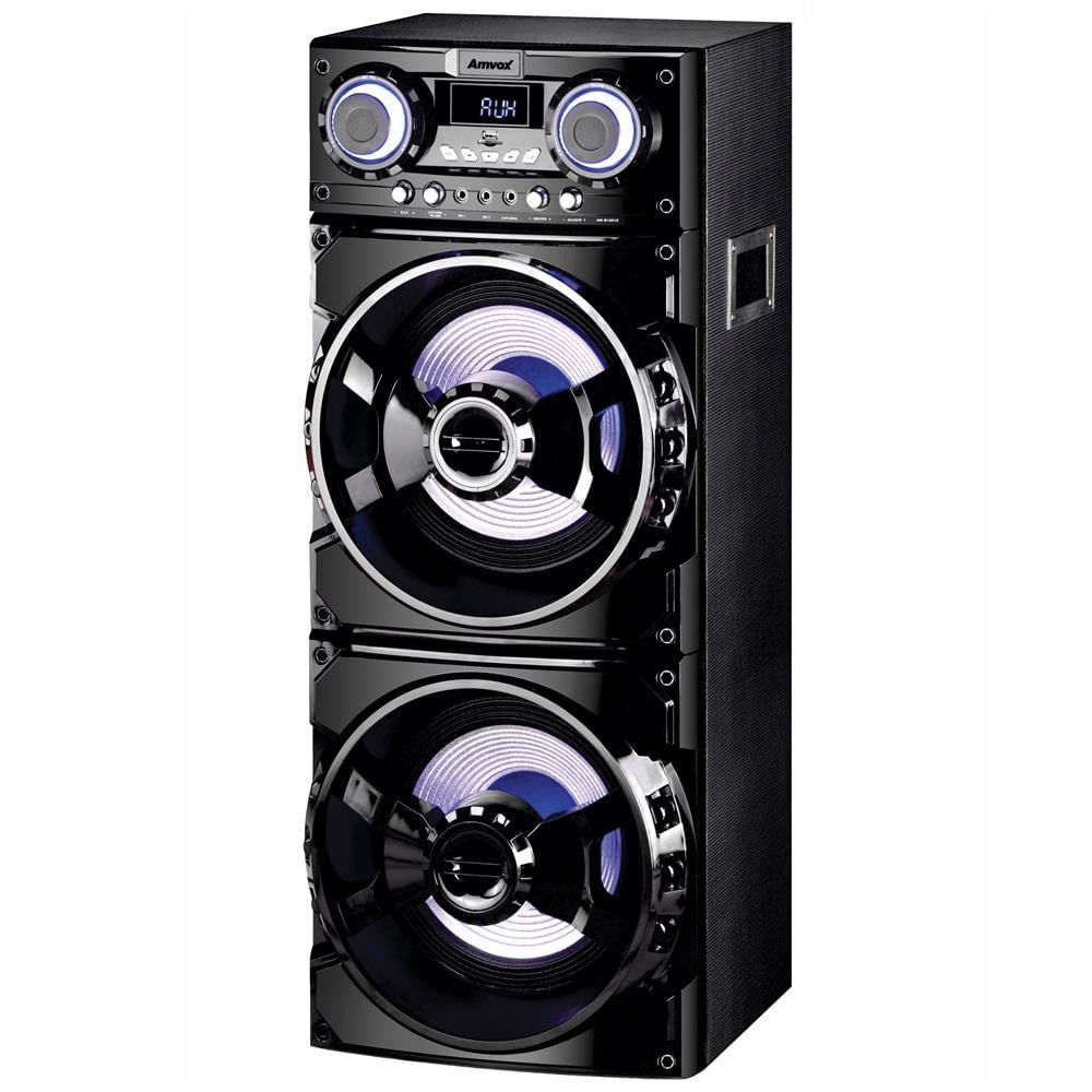 Caixa de Som Bluetooth Amvox ACA 1001 Turbo 1000W Bivolt Preta