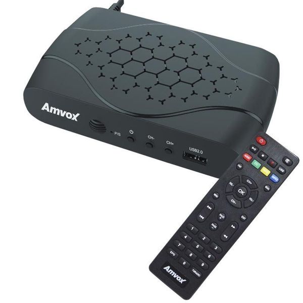 Receptor Conversor Tv Digital Full HD Função Gravador USB Hdmi Rca Amvox acd 311 Bivolt