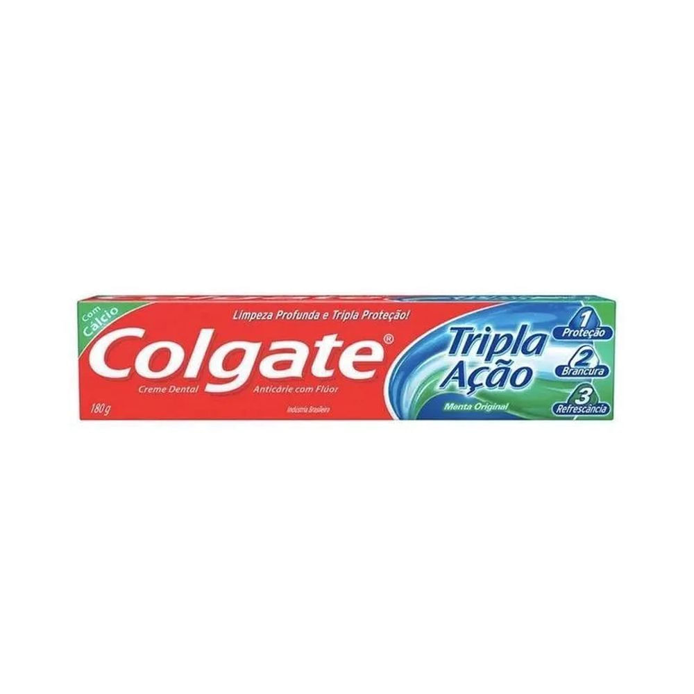 Creme Dental Proteção Anticáries Colgate Tripla Ação 180g Menta Original
