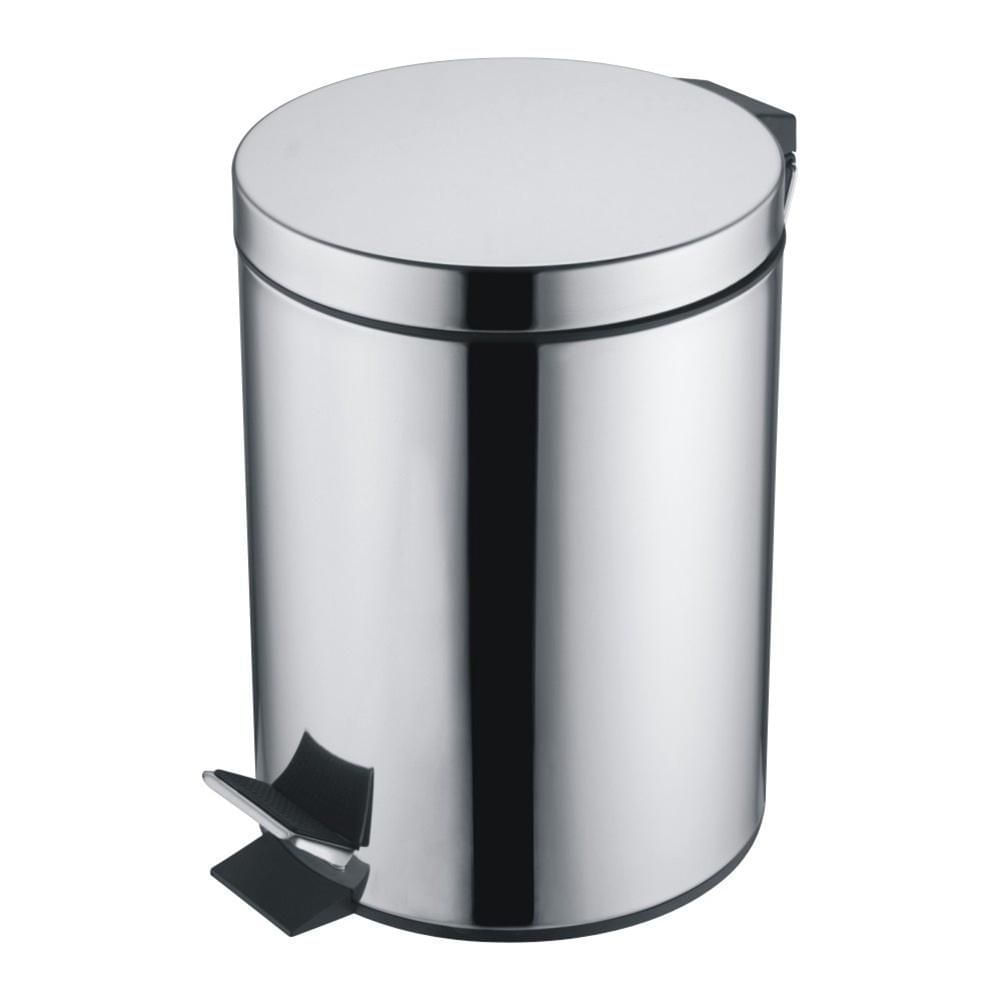 Lixeira Aço Inox 3L Casual Home com Pedal e Cesto Removível