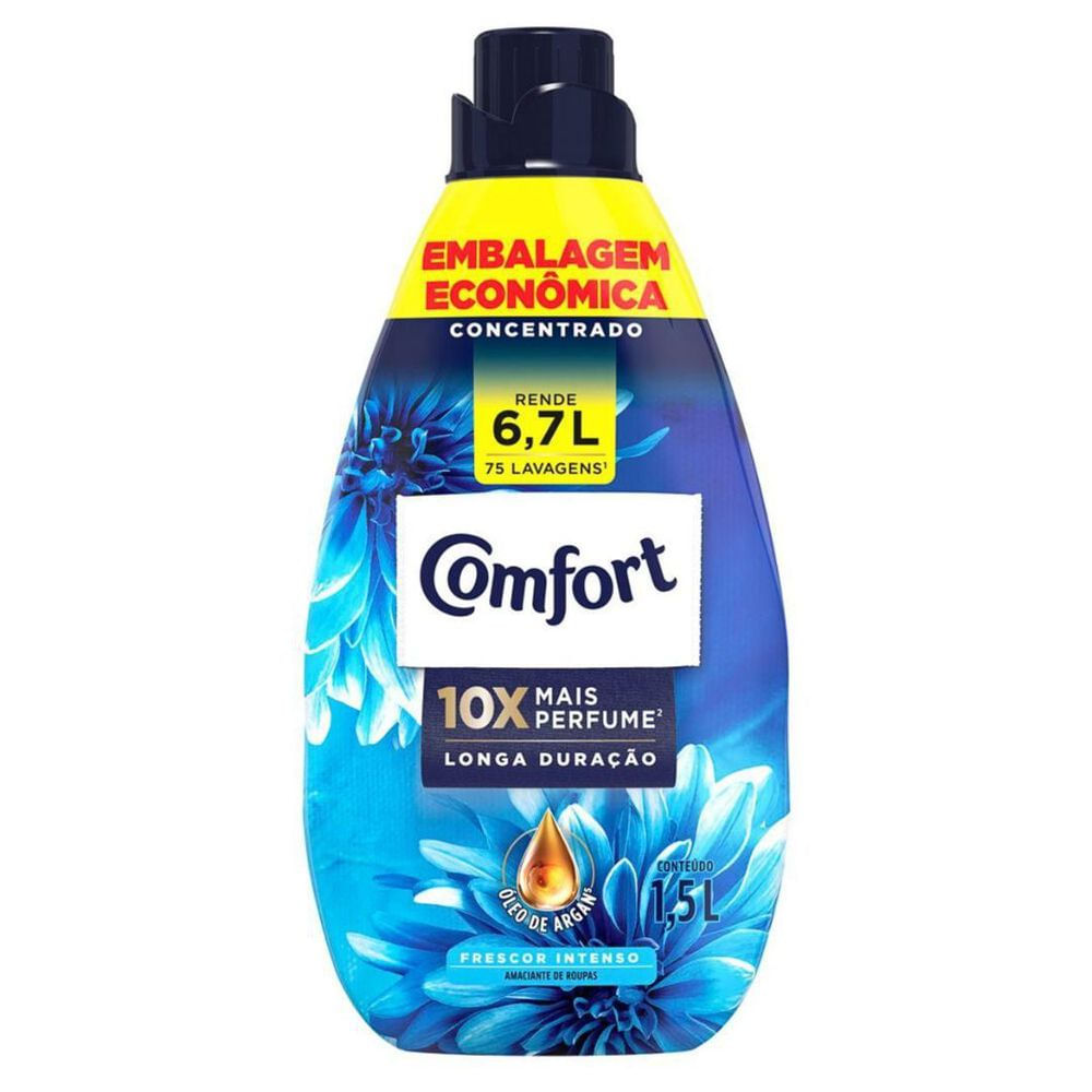 Amaciante Concentrado Comfort Líquido Frescor Intenso 1,5L