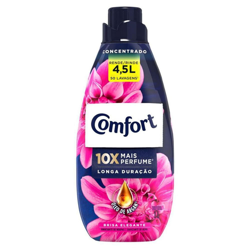 Amaciante Concentrado Comfort Brisa Elegante Líquido 1L