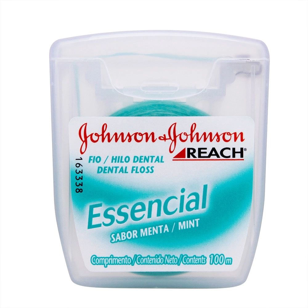 Fio Dental Higiene Bucal Johnson & Johnson Reach Essencial 100m Menta