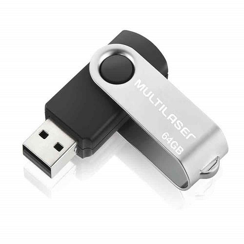Pen Drive Multilaser Twist 64GB USB 2.0