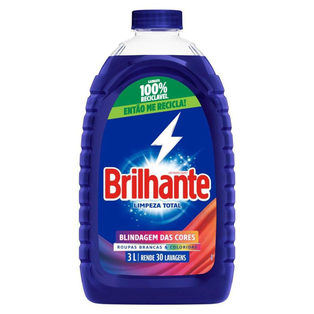 Sabão Líquido Limpeza Total Brilhante Concentrado 3L