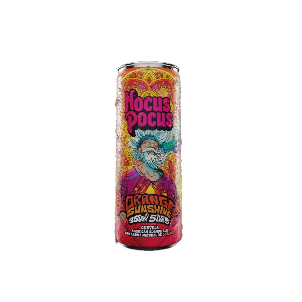 Cerveja American Blonde Ale Orange Sunshine Hocus Pocus 350ml Lata Artesanal