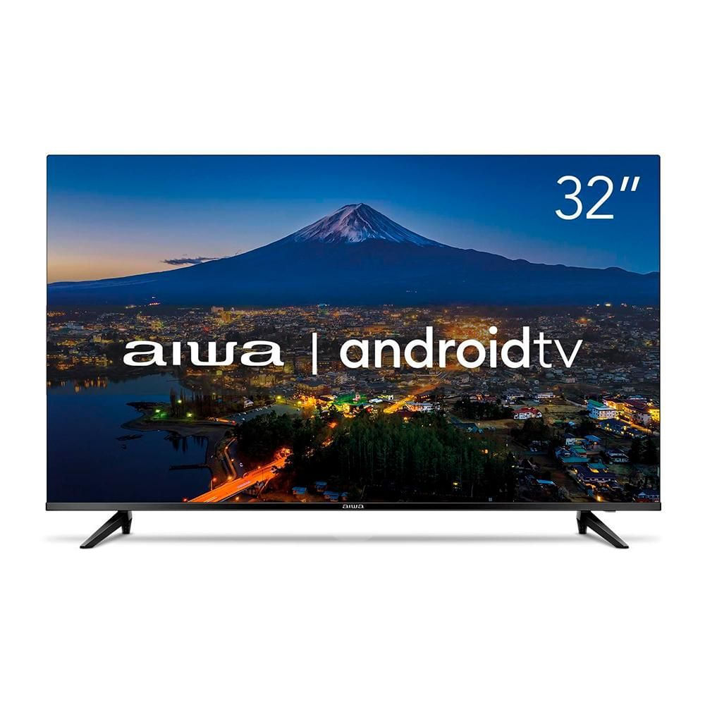 Smart TV 32" LED AIWA BL-02-A Android TV HDR10 Dolby Audio Preto