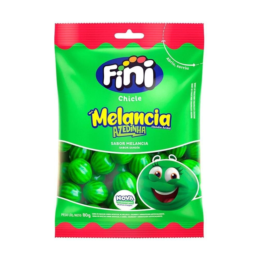 Chiclete Melancia Azedinha Fini 80g Sem Glúten