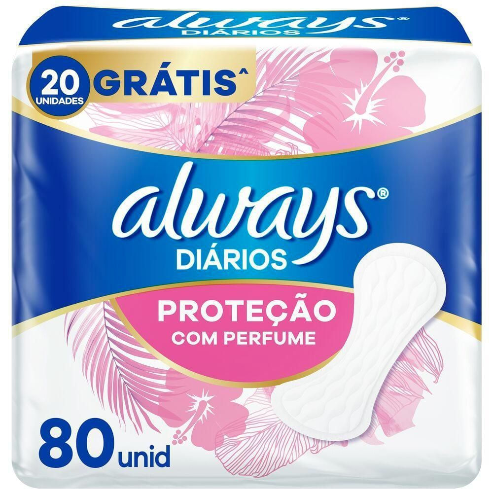 Protetor Diário Higiene e Frescor Always Dailies 80 Unidades