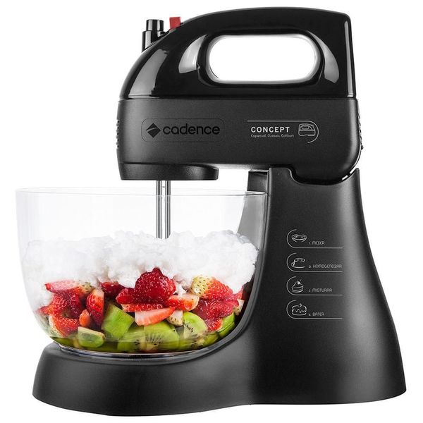 Batedeira Portátil Cadence Concept BAT279 3,5L 250W 4 Velocidades