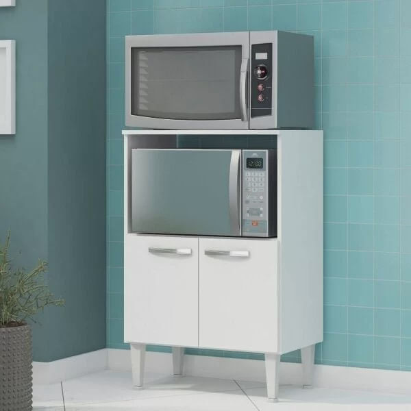Balcão de Cozinha para Forno e Micro-Ondas 2 Portas