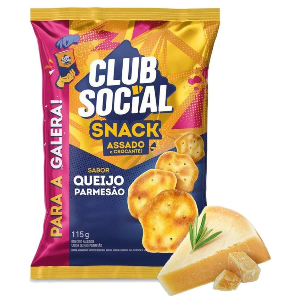 Salgadinho Snack Queijo Parmesão Club Social 115g Assado