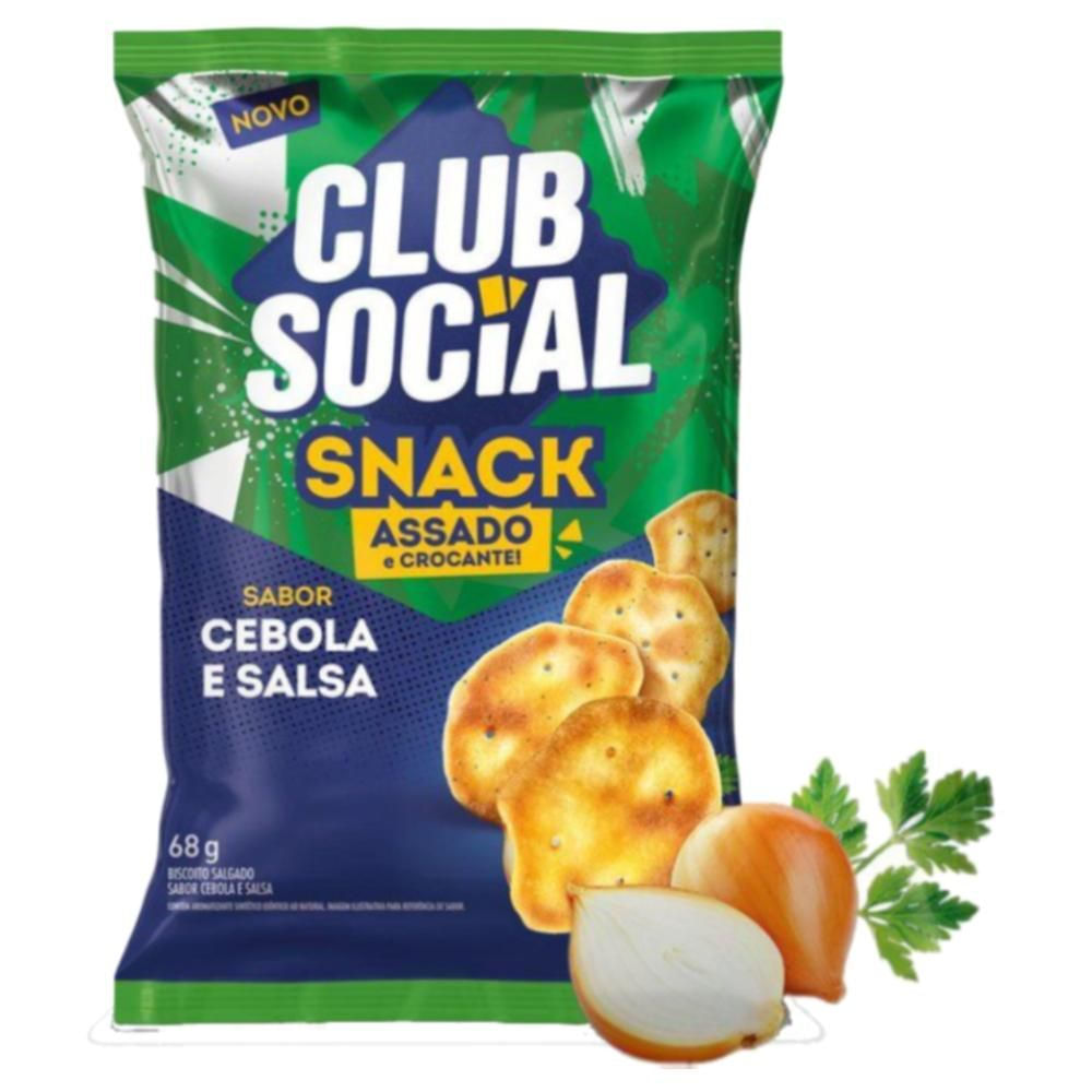 Salgadinho Cebola e Salsa Club Social 68g Assado Crocante
