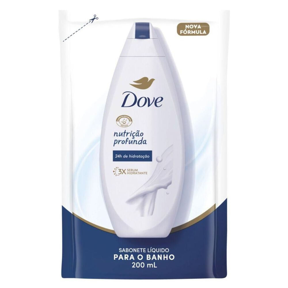 Sabonete Líquido Hidratante Dove Nutrição Profunda Refil 200ml