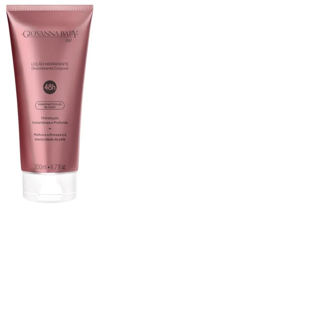 Loção Hidratante Iluminadora Giovanna Baby Rose Gold 200ml