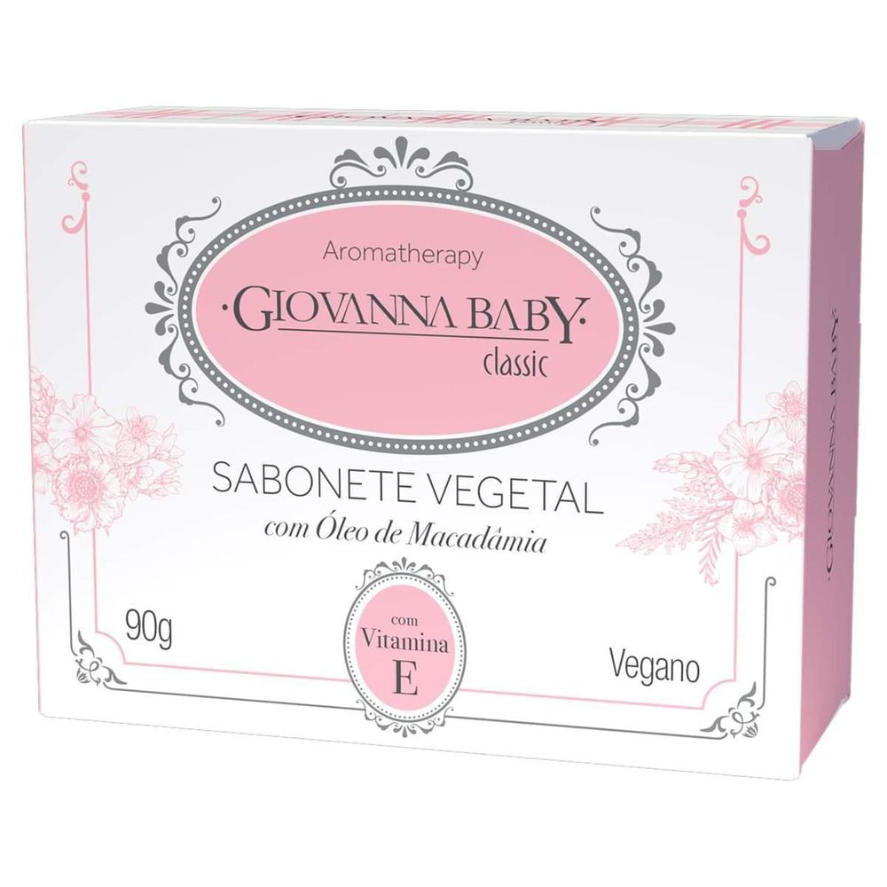Sabonete em Barra Vegano Giovanna Baby Moments Classic 90g