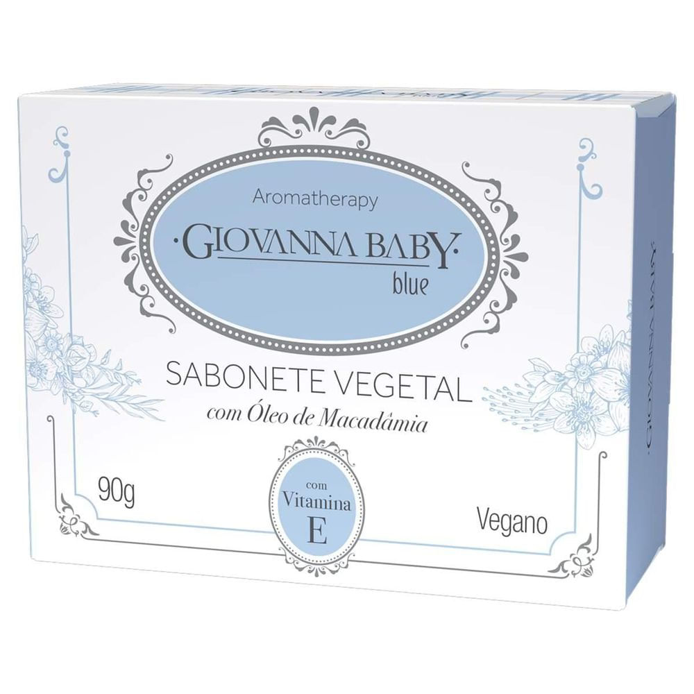Sabonete em Barra Vegano Giovanna Baby Moments Blue 90g