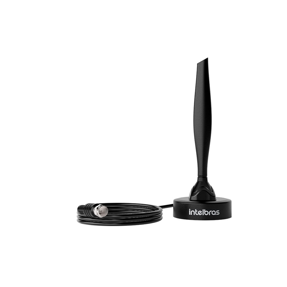 Antena Interna de TV UHF HDTV Intelbras AI 1015 Omnidirecional 4K Ready Preta