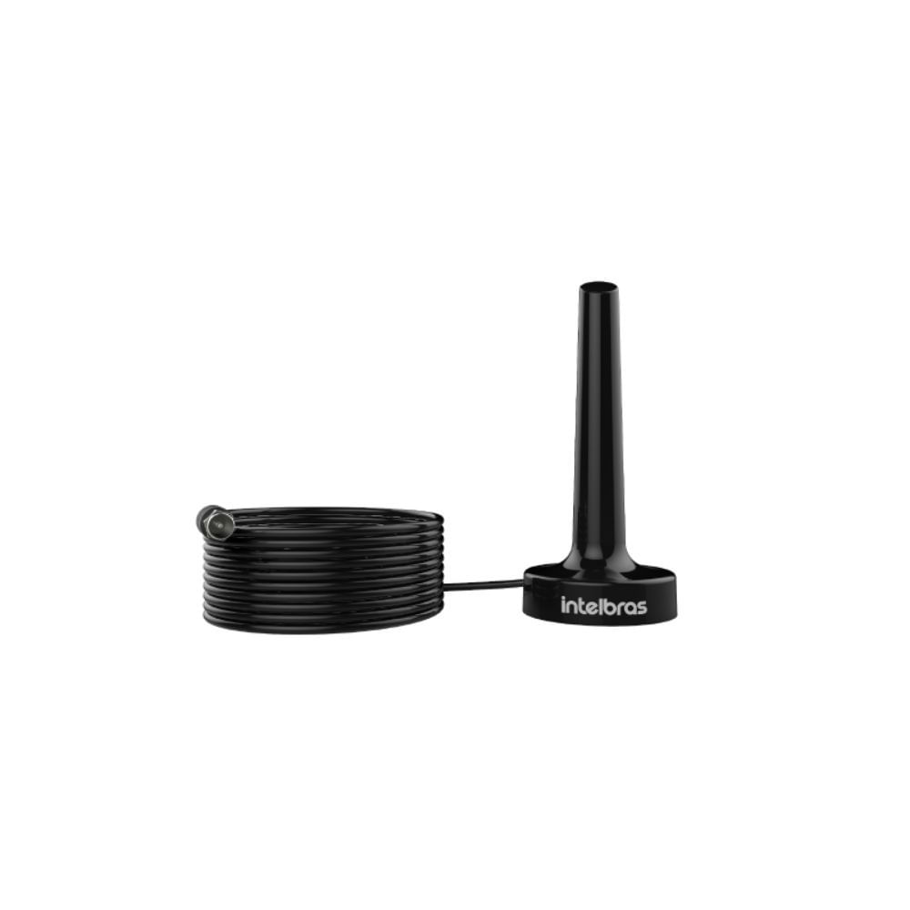 Antena de TV Digital UHF HDTV Intelbras AI 2031 Omnidirecional com Base Magnética Preta