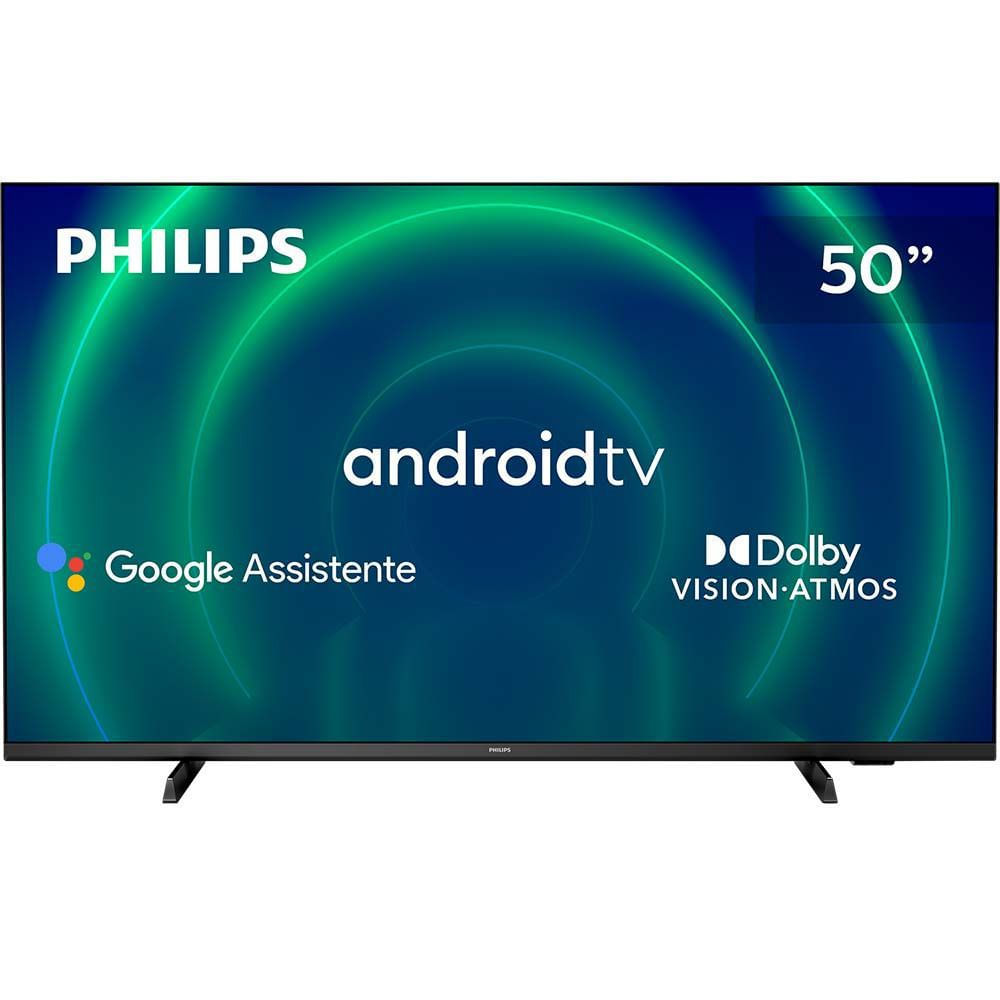 Smart TV 4K Philips 50" Android TV 50PUG7406/78 Dolby Vision Bluetooth
