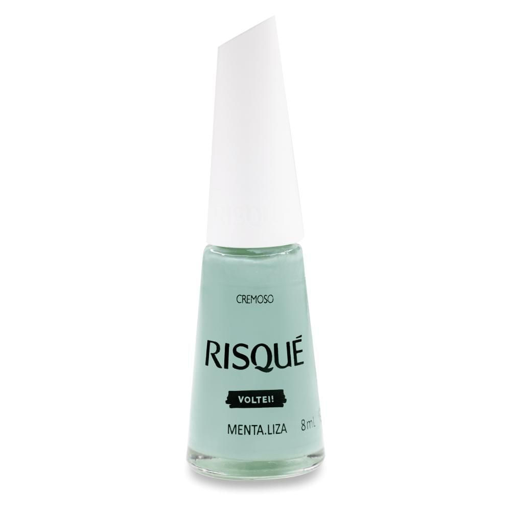 Esmalte Hipoalergênico Cremoso Risqué Menta.liza 8ml