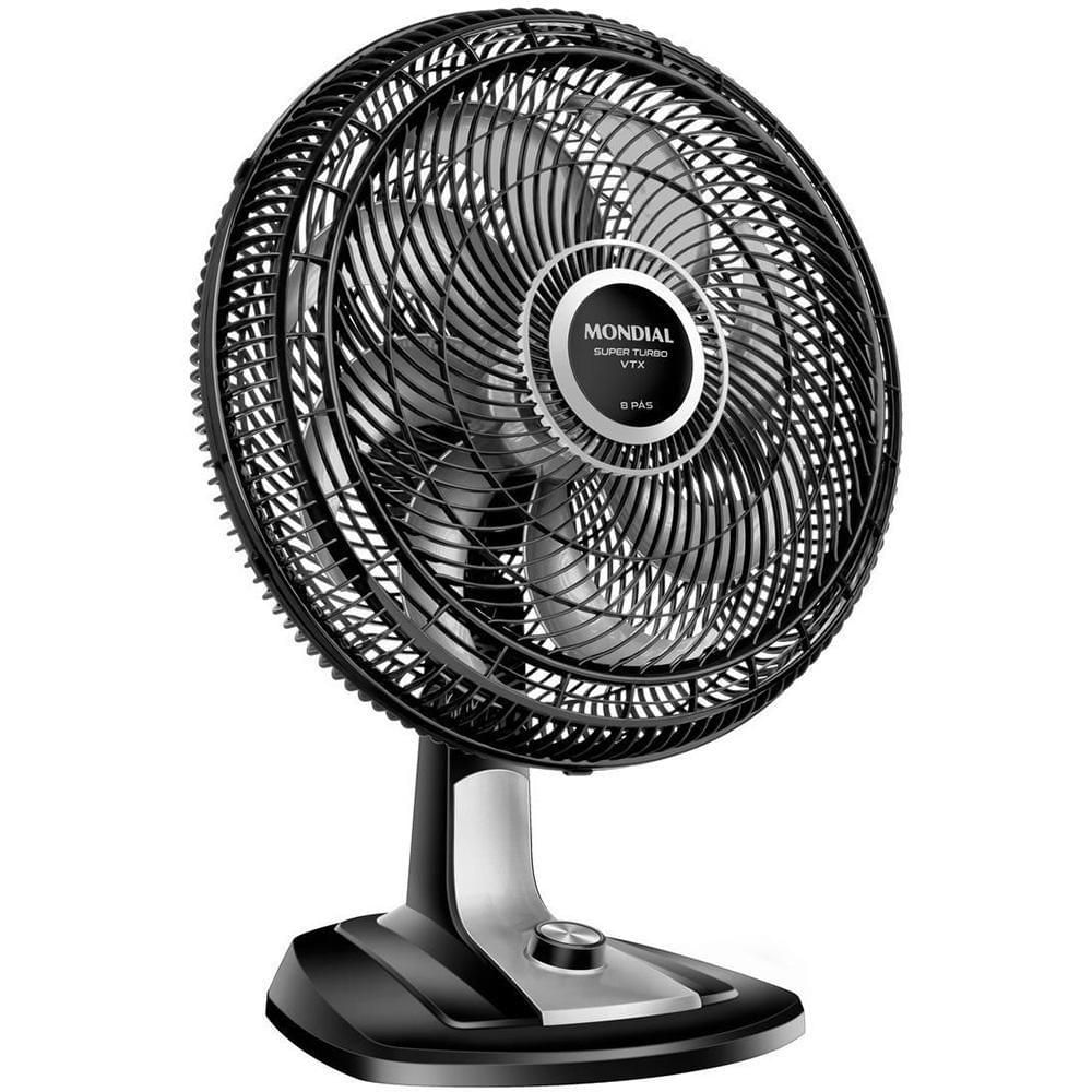 Ventilador de Mesa Mondial Super Turbo VTX-40-8P 40cm 8 Pás 140W Preto/Cinza