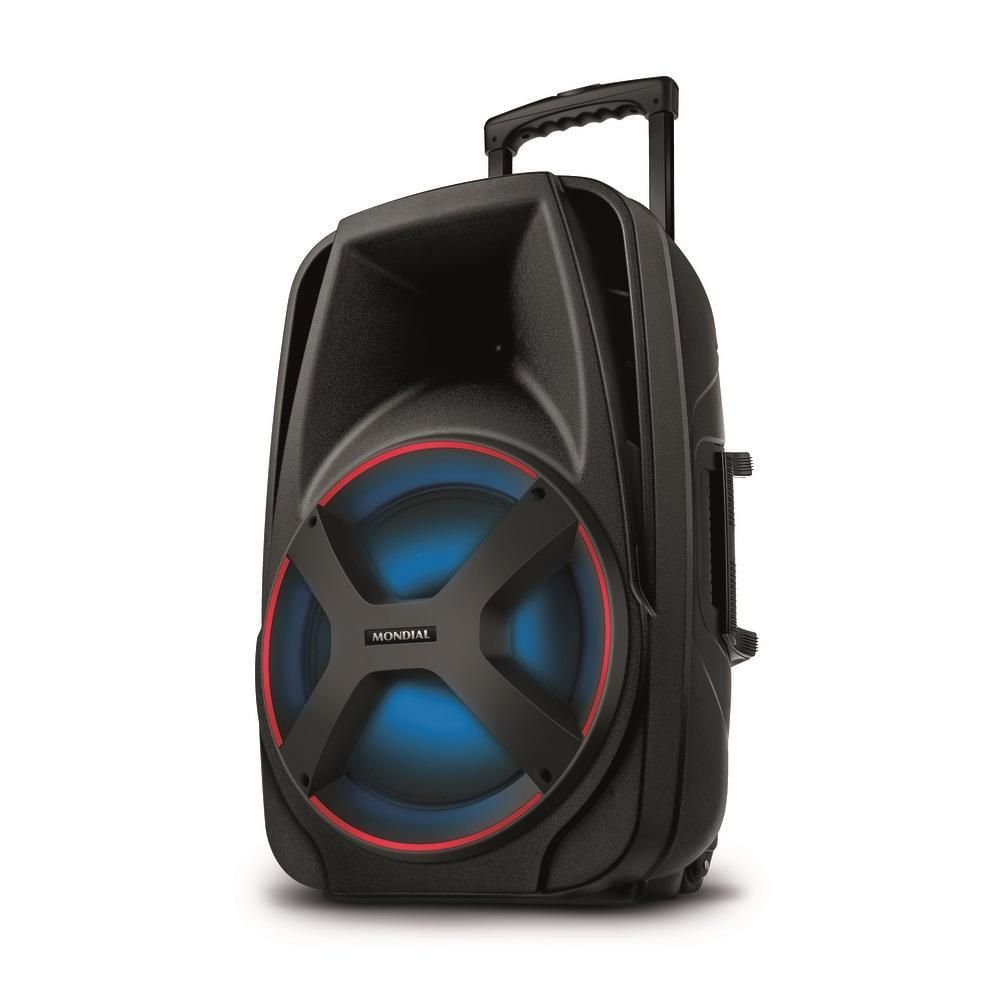 Caixa Amplificada Mondial CM-550 USB SD AUX Microfone Rádio FM Bluetooth 550W RMS