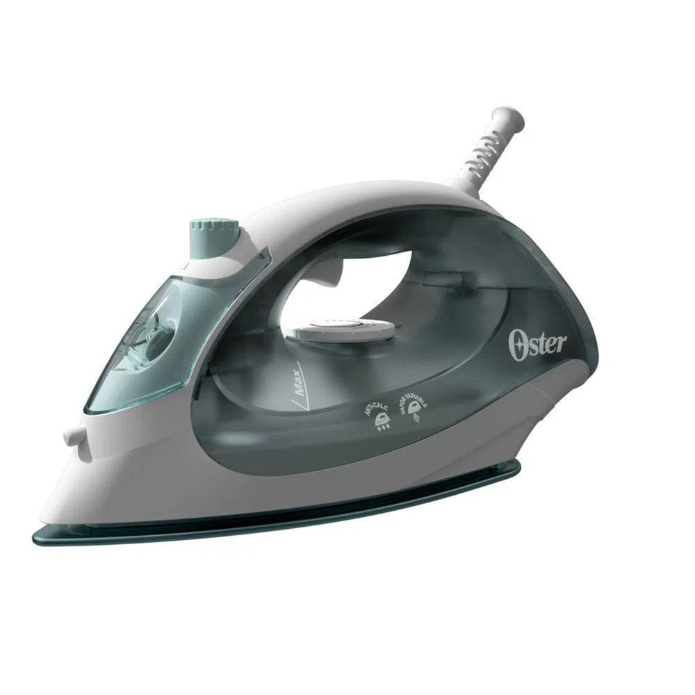 Ferro de Passar a Vapor Oster GCSTBS5002 Base Antiaderente 1400W Branco e Azul
